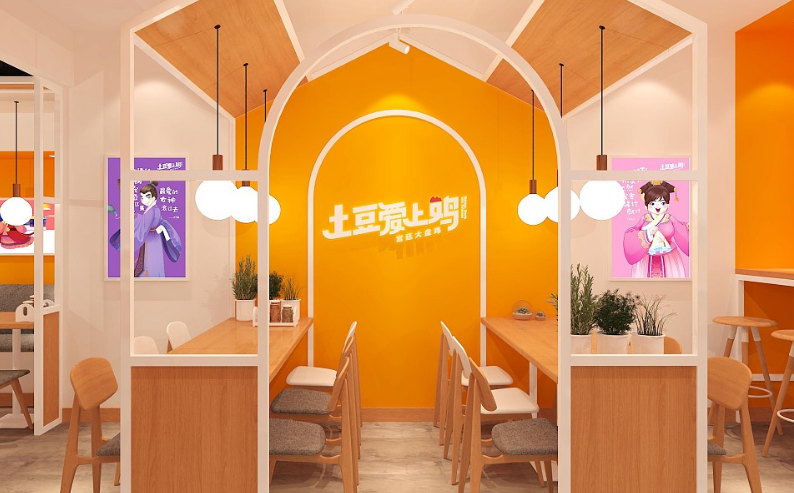 土豆愛上雞有多少家門店？